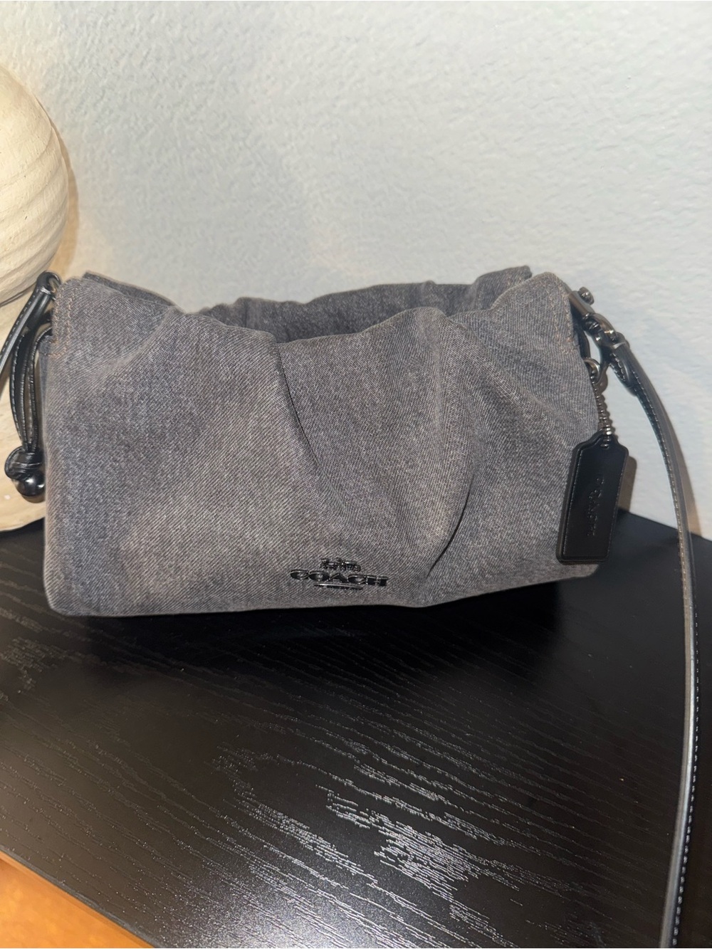 Coach Washed Gray Faye Shoulder Bag